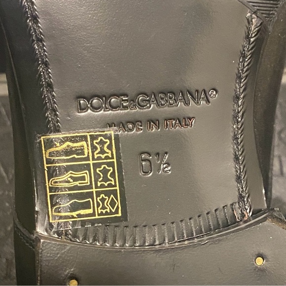 NIB Dolce & Gabbana Men’s Stringata Vitelo VIP Derby Leather Shoes - Size 6.5 - Picture 15 of 16